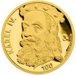Czech Republic / Silver Half Ounce 2015 Karel IV / Gold Plated - reverse photo