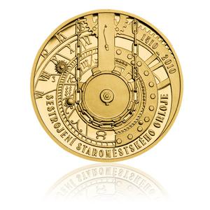 Czech Republic / Gold Half Ounce 2010 Prague Astronomical Clock - reverse photo