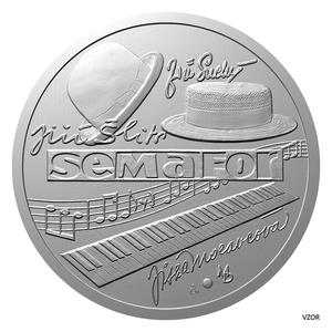 Czech Republic / Silver Ounce Jiří Šlitr and Jiří Suchý - obverse photo