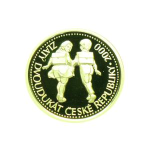Czech Republic / Gold Quarter Ounce 2000 Children of the Third Millennium - reverse photo