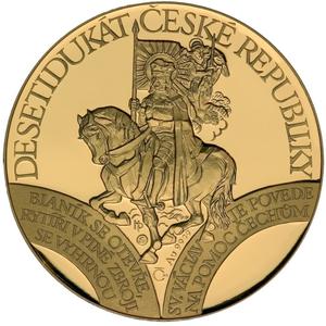 Czech Republic / Ten Ducats 2007 Art Nouveau - reverse photo