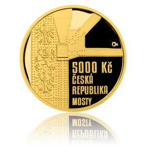 Czech Republic / Five Thousand Korun 2015 Žďákovský Bridge - obverse photo