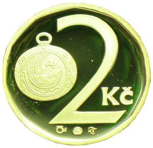 Czech Republic / Two Korun 1995 Gold Medal - reverse photo