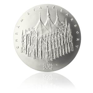 Czech Republic / Platinum Half Kilo 2010 St Barbara Cathedral - obverse photo