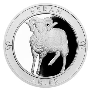 Czech Republic / Silver Twenty Grams 2017 Aries - reverse photo