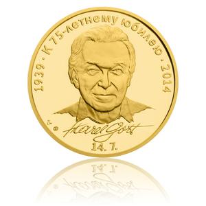 Czech Republic / Gold Ounce 2014 Karel Gott - Russian - reverse photo