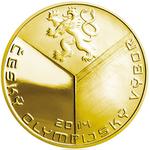 Silver Half Ounce 2014 Sochi Winter Olympics: Photo Silver Half Ounce 2014 Sochi Winter Olympics - Gold-plated / thumbnail