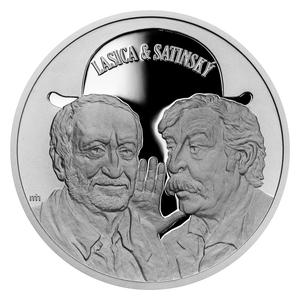 Czech Republic / Silver Ounce 2023 Lasica and Satinský - reverse photo