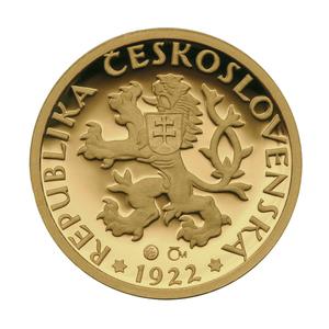 Czech Republic / One Koruna 1922 - Gold Replica - obverse photo