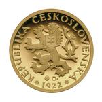 One Koruna 1922 - Gold Replica: Photo Coin, Czech Republic, One Koruna 1922 - Gold Replica / thumbnail