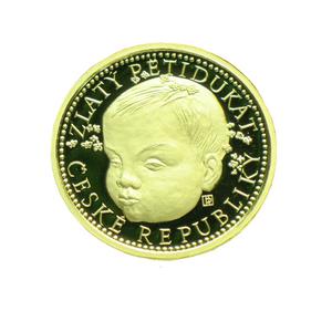 Czech Republic / Gold Half Ounce 1997 Child - reverse photo