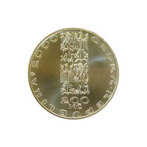 Czech Republic / Two Hundred Korun 2000 New Millennium - obverse photo