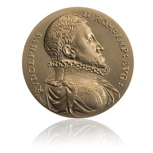 Czech Republic / Brass Medal Rudolph II Holy Roman Emperor - reverse photo