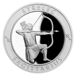 Czech Republic / Silver Twenty Grams 2017 Sagittarius - reverse photo