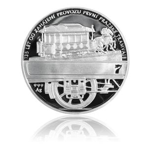 Czech Republic / Silver Medal 2010 First Prague Tram - reverse photo