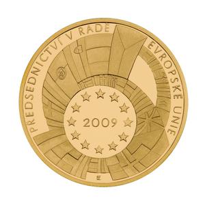 Czech Republic / Gold Half Ounce 2009 Presidency of the EU - reverse photo
