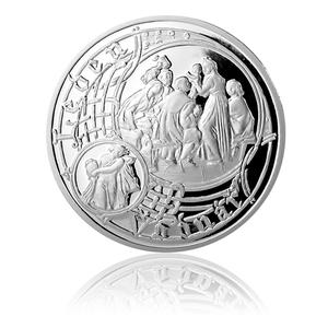 Czech Republic / Silver Ounce 2014 Prague Astronomical Clock - Aquarius - reverse photo