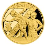 Gold Half Ounce 2022 Dana and Emil Zatopek: Photo Coin, Czech Republic, Gold Half Ounce 2022 Dana and Emil Zatopek / thumbnail