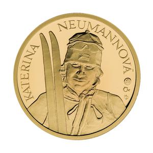 Czech Republic / Gold Quarter Ounce 2006 Katerina Neumannova - reverse photo