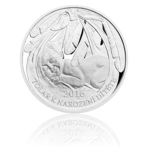 Czech Republic / Silver Thaler 2016 Baby and Christening - Personalised - reverse photo