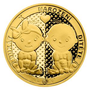 Czech Republic / Ducat 2021 Newborn Baby, Personalised - reverse photo