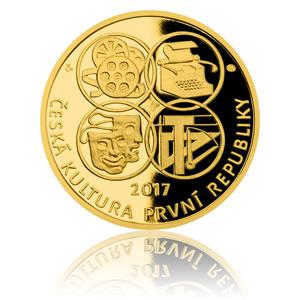 Czech Republic / Gold Five Ducats 2017 Jiří Voskovec and Jan Werich - obverse photo