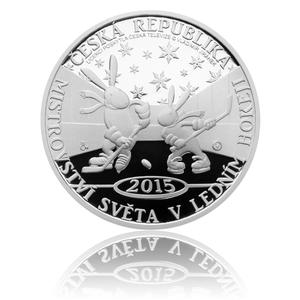Czech Republic / Silver Medal 2015 World Championship in Ice Hockey - reverse photo