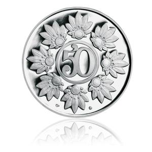 Czech Republic / Silver Medal 2011 50th Birthday - obverse photo