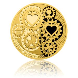 Czech Republic / Gold Ducat 2018 Wedding - Personalised - reverse photo