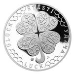 Silver Medal - Quatrefoil for Luck: Photo Coin, Czech Republic, Silver Medal - Quatrefoil for Luck / thumbnail