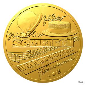 Czech Republic / Gold Half Ounce Jiří Šlitr and Jiří Suchý - obverse photo