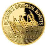 Gold Ounce 2020 RUR and Robot: Photo Coin, Czech Republic, Gold Ounce 2020 RUR and Robot / thumbnail