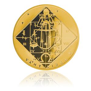 Czech Republic / Silver Half Ounce 2013 Gold Plated - Libra - reverse photo