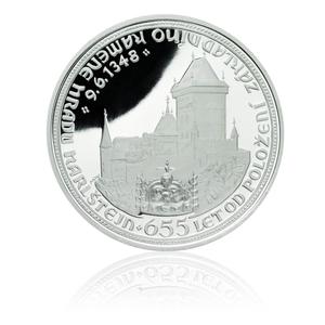 Czech Republic / Silver Medal 2003 Karlštějn Castle - reverse photo