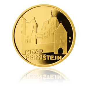 Czech Republic / Gold Quarter Ounce 2012 Pernstejn Castle - reverse photo