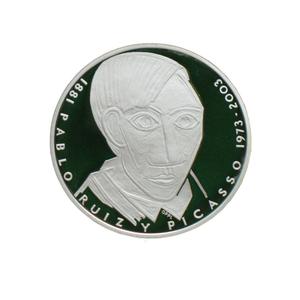 Czech Republic / Silver Medal 2003 Pablo Picasso - reverse photo