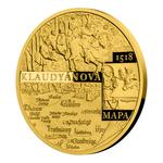 Gold Half Ounce 2018 Klaudyán Map: Photo Coin, Czech Republic, Gold Half Ounce 2018 Klaudyán Map / thumbnail