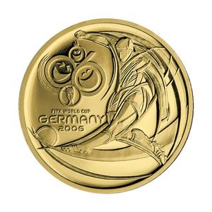 Czech Republic / Gold Quarter Ounce 2006 Euro Football - reverse photo