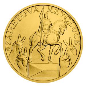 Czech Republic / Gold Half Ounce 2019 Velvet Revolution - reverse photo