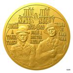 Gold Half Ounce Jiří Šlitr and Jiří Suchý: Photo Coin, Czech Republic, Gold Half Ounce Jiri Slitr and Jiri Suchy / thumbnail