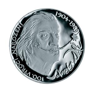 Czech Republic / Silver Half Ounce 2003 Salvador Dalí - reverse photo