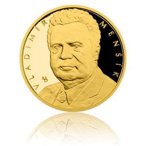Czech Republic / Gold Quarter Ounce 2017 Vladimír Menšík - reverse photo