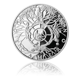 Czech Republic / Silver Ounce 2013 Decameron Day Second - Wheel of Fortune - reverse photo