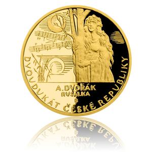 Czech Republic / Gold Two Ducats 2016 Antonín Dvořák - Rusalka - reverse photo