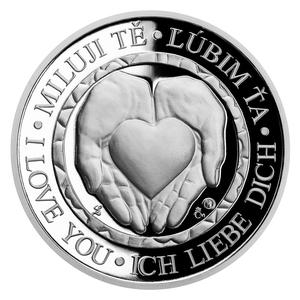 Czech Republic / Silver Ten Grams 2021 I Love You - reverse photo