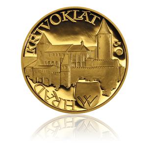 Czech Republic / Gold Quarter Ounce 2010 Krivoklat Castle - reverse photo