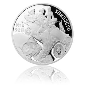 Czech Republic / Silver Medal 2014 Assassination in Sarajevo - reverse photo