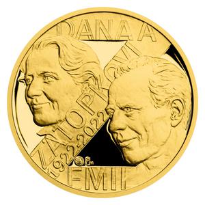 Czech Republic / Gold Half Ounce 2022 Dana and Emil Zatopek - obverse photo