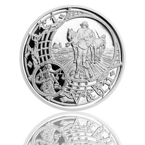 Czech Republic / Silver Ounce 2016 Prague Astronomical Clock - Libra - reverse photo