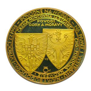 Czech Republic / Brass Medal 1998 Morava Flood - reverse photo